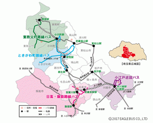 イーグルバス路線図